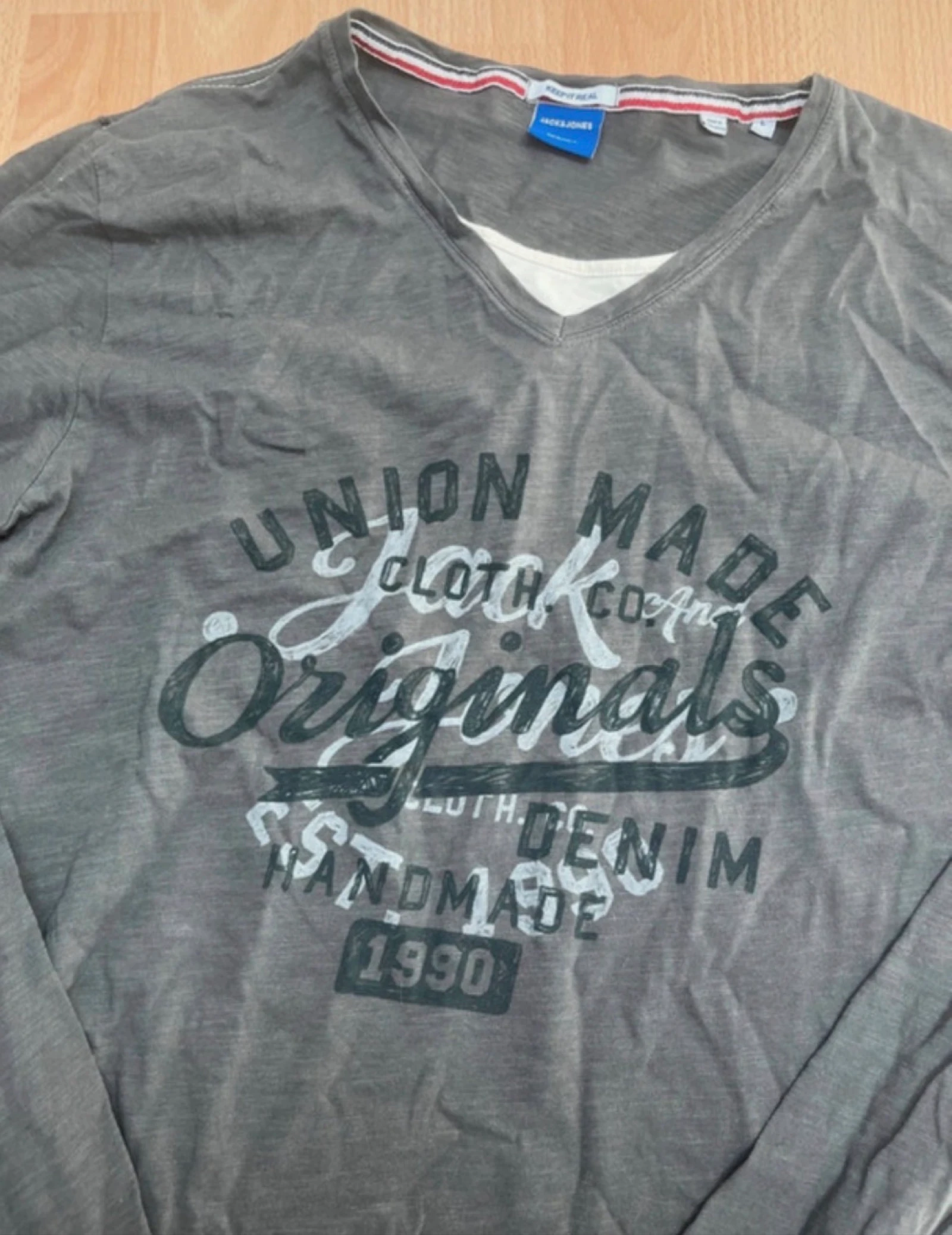 t-shirt de manga longa cinza Jack&Jones – photo 2
